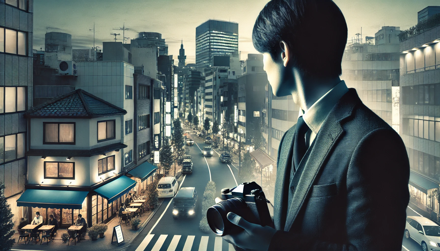 町田市での浮気調査の様子